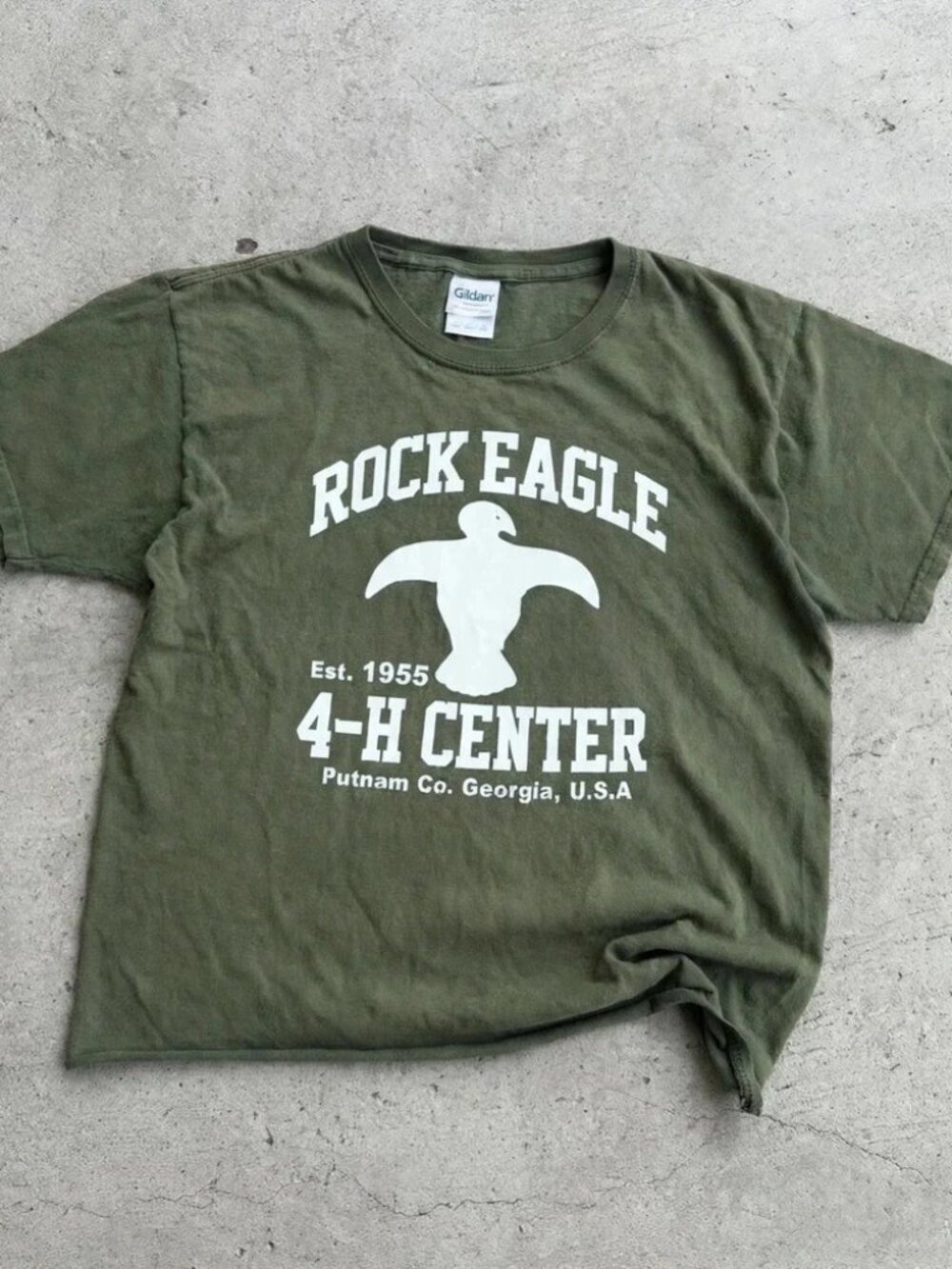 Rock Eagle 4-H Center T-Shirt Georgia Camp Green Tee